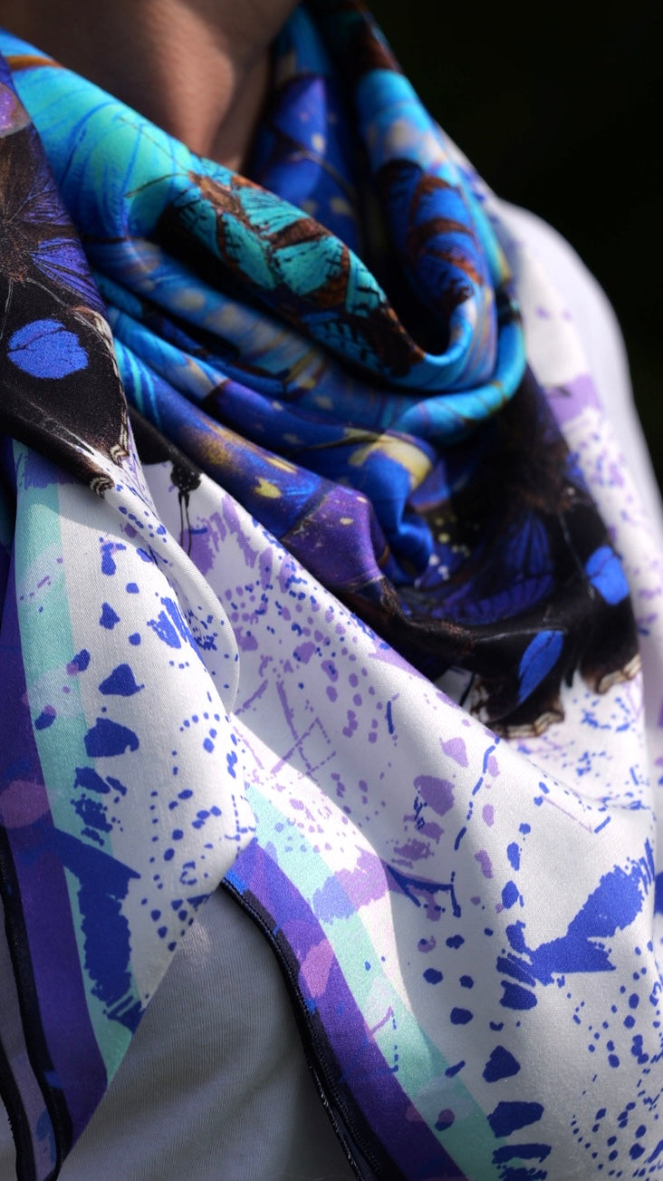 Foulard Le grand bleu