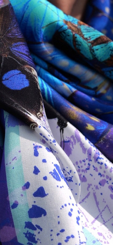 Foulard Le grand bleu