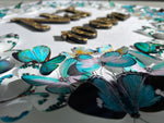 Charger l&#39;image dans la galerie, Couronne de papillons - Peacock - 50X50cm - Mariage
