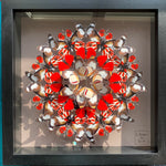Charger l&#39;image dans la galerie, Mandala de papillons - Tarte aux fraises et chocolat - Petit modèle
