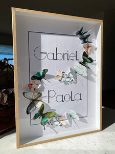 Guirlandes de papillons - Printemps - 30X40cm - Personnalisable