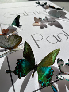 Guirlandes de papillons - Printemps - 30X40cm - Personnalisable