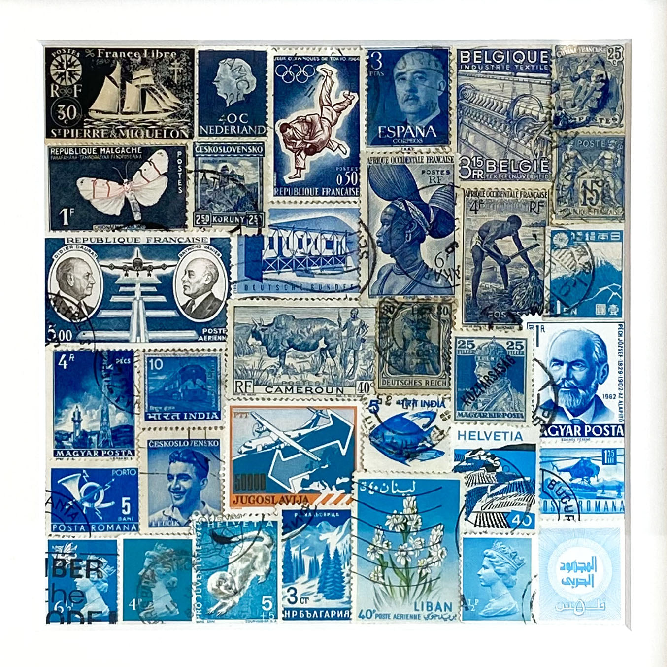 Nuance de timbres - Bleu minéral