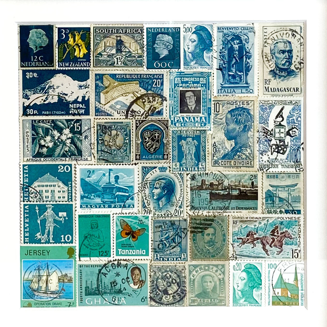Nuance de timbres - Turquoise
